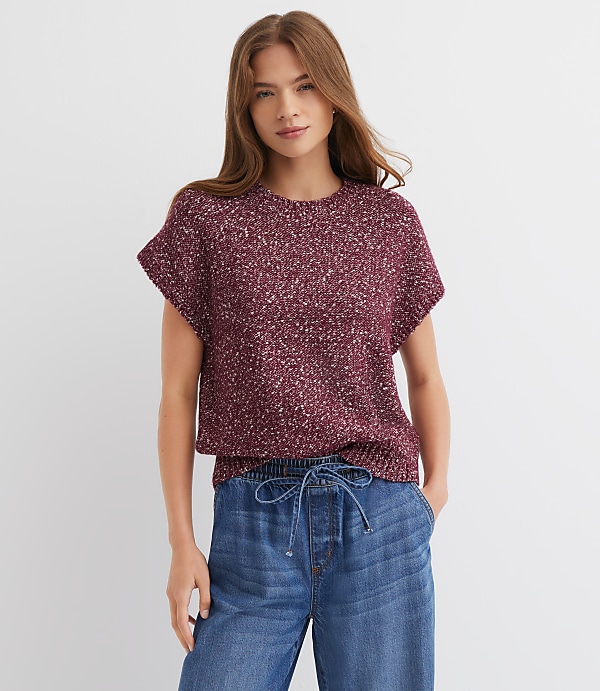 Flecked Wedge Sweater