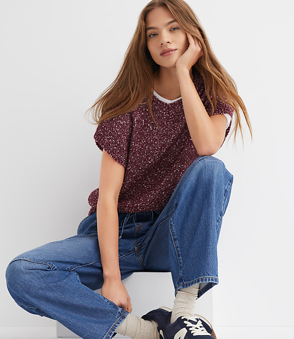 Flecked Wedge Sweater
