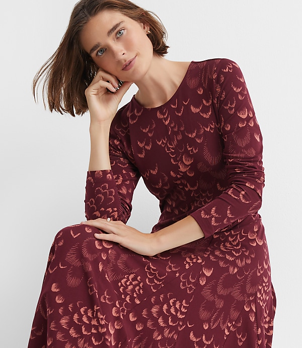 Petite Plume Godet Maxi Dress