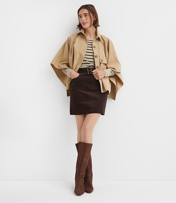 Twill Trench Cape