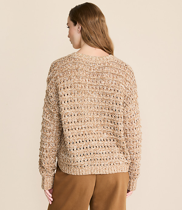 Lou & Grey Marled Open Stitch Sweater