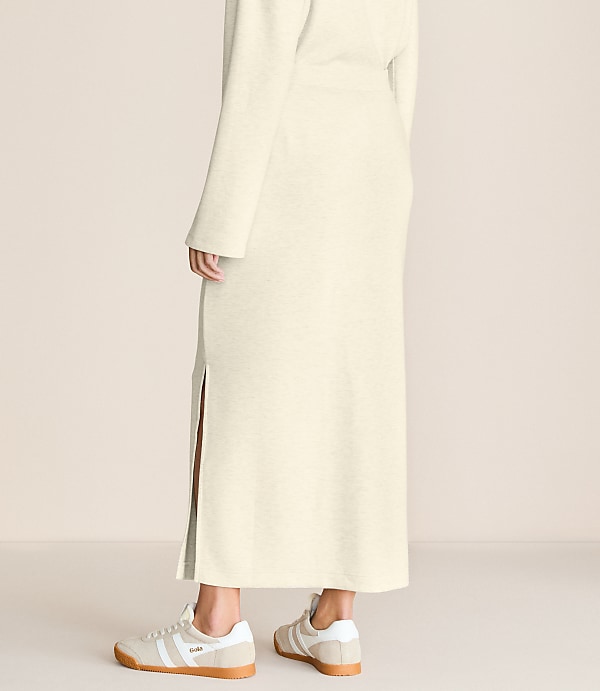 Lou & Grey Heathered Scubasoft Column Maxi Skirt
