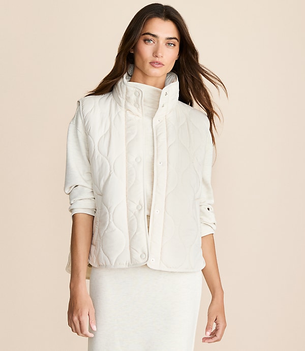 Lou & Grey Quilted Pocket Vest