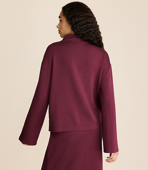 Lou & Grey Scubasoft Mock Neck Top