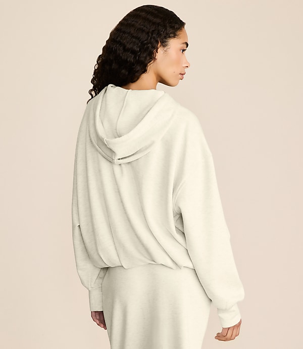 Lou & Grey Heathered Scubasoft Bubble Hoodie