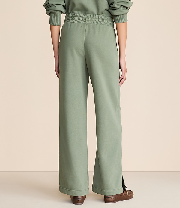 Lou & Grey Elite Fleece Wide Leg Sweatpants