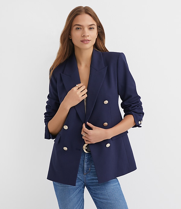 Tailored Double Breasted Blazer