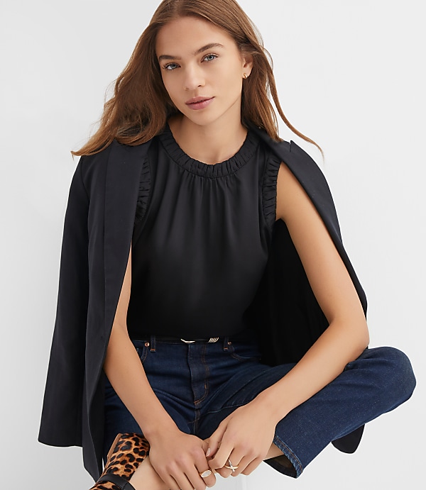 Ruched Trim Shell