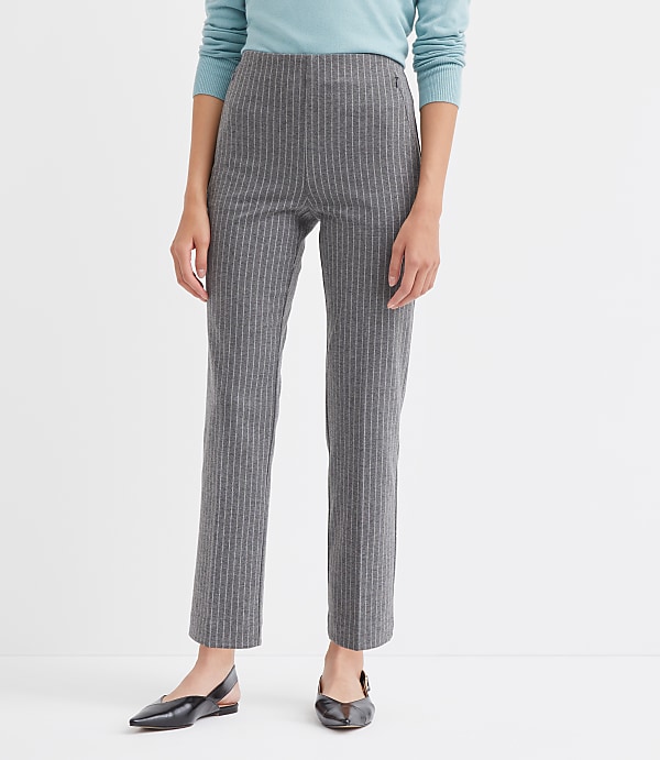 Zip Pocket Straight Pants in Stripe