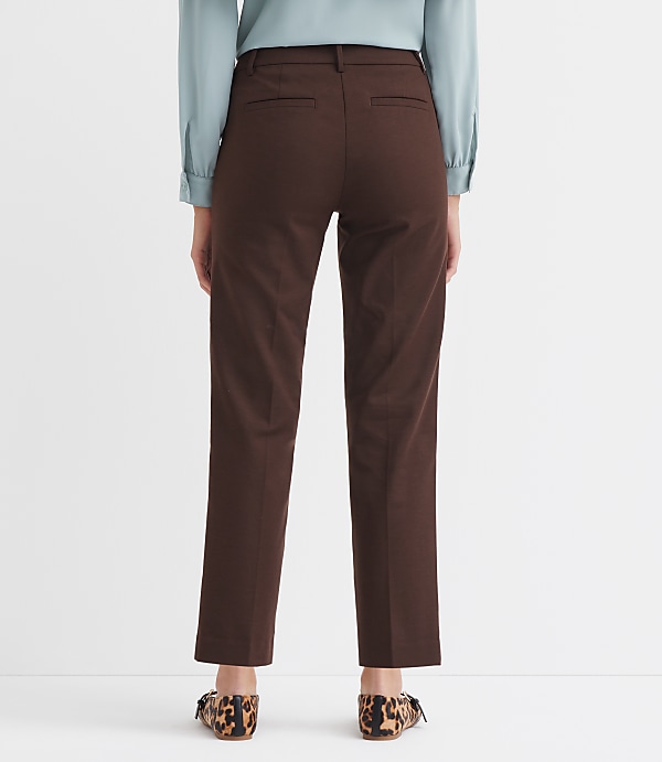 Petite Curvy Riviera Slim Pants in Doubleweave