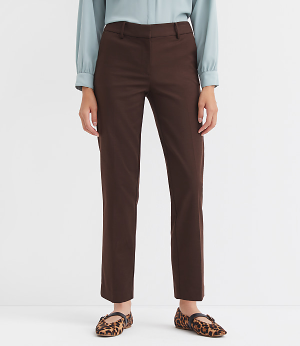 Petite Curvy Riviera Slim Pants in Doubleweave