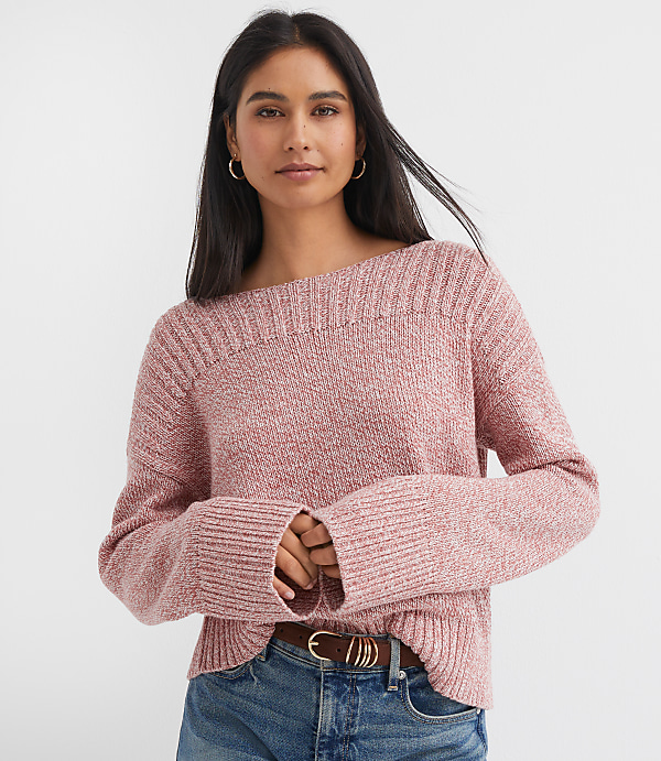 Petite Ribtrim Boatneck Sweater