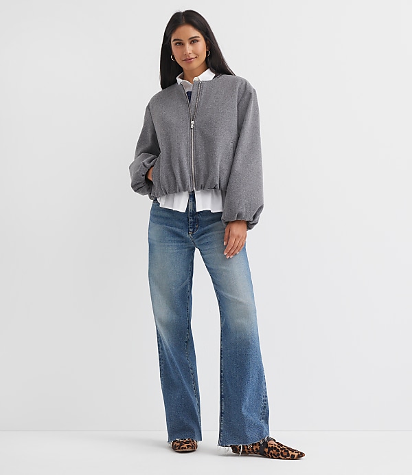 Petite Bubble Bomber Jacket