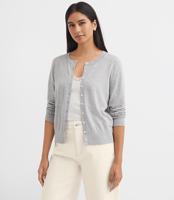 Modern Crew Neck Cardigan