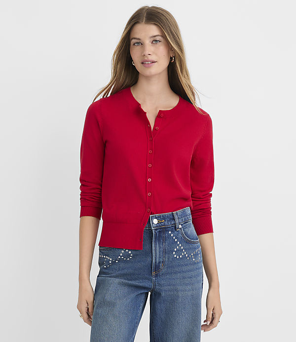 Modern Crew Neck Cardigan