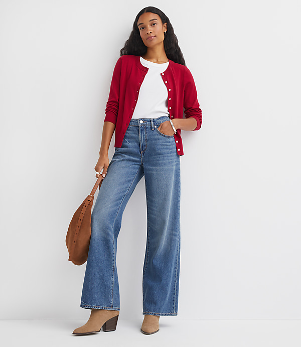 Modern Crew Neck Cardigan