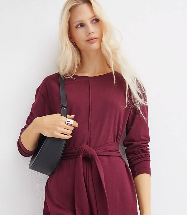 Women's Burgundy Dresses: Casual, Work & Vacation Styles | LOFT