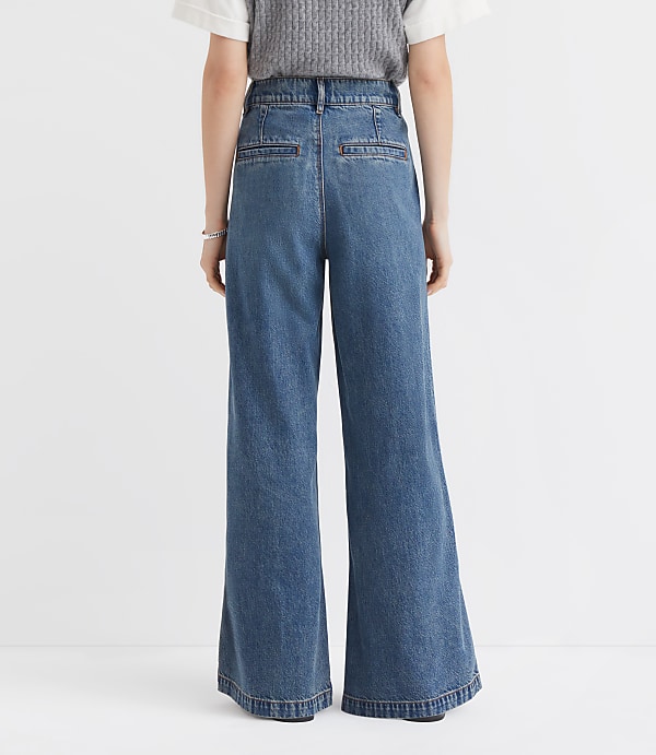 High Rise Trouser Jeans in Authentic Vintage Mid Wash