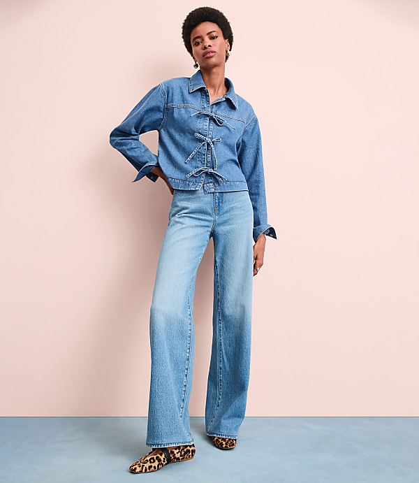 High Rise Wide Leg Jeans in Vintage Indigo