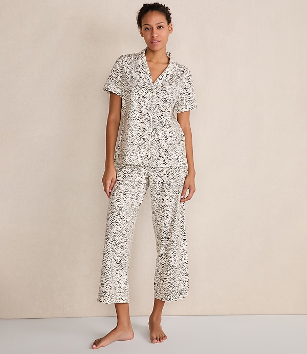 Haven Well Within Organic Cotton Jersey Animal Dot Pajama Top