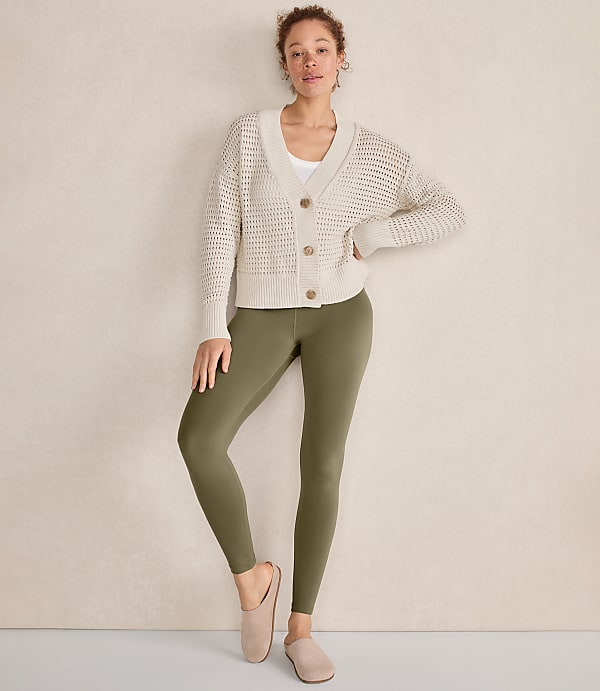Haven Well Within Organic Cotton Open Stitch Cardigan