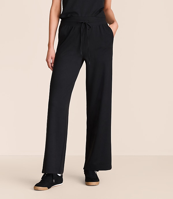 Lou & Grey Brushedsoft Slim Wide Leg Pants