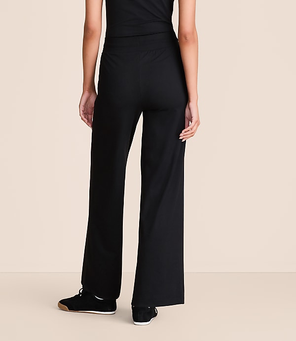 Lou & Grey Brushedsoft Slim Wide Leg Pants