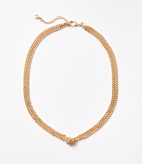 Knotted Chain Link Necklace