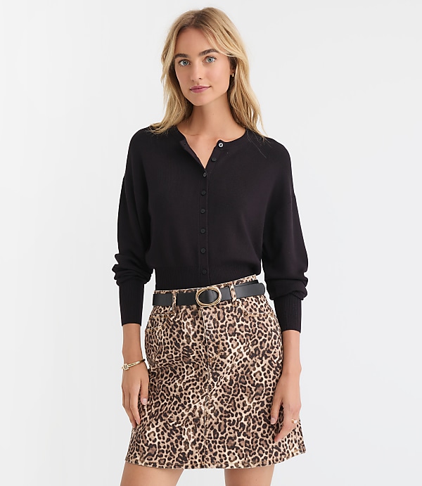 Petite Ribtrim Waist Cardigan