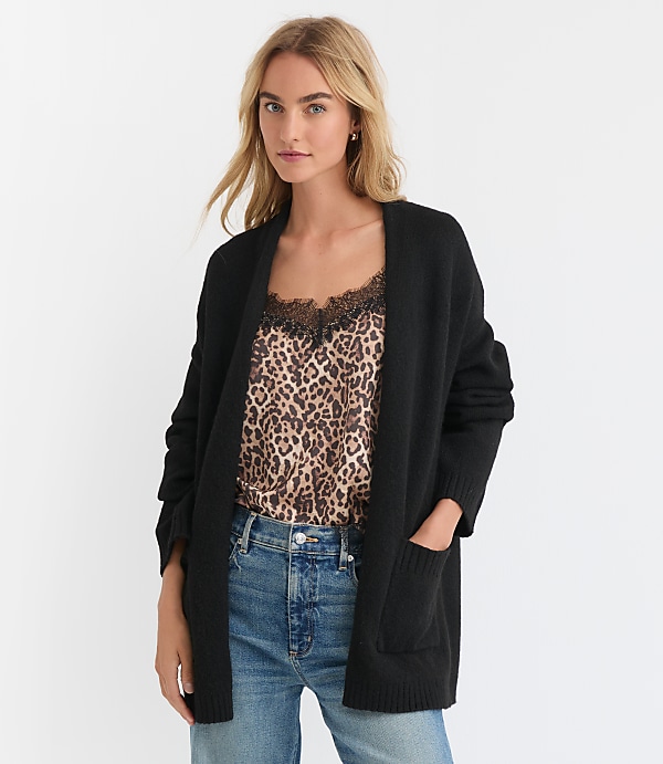 Petite Cozy Open Pocket Coatigan
