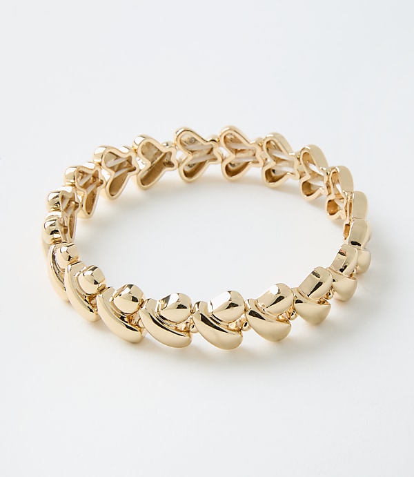 Metal Heart Stretch Bracelet