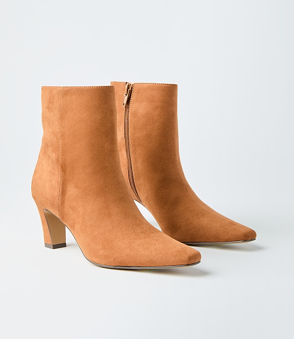 Faux Suede Elongated Booties