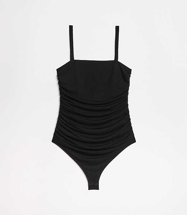 LOFT Versa Shirred Mesh Bodysuit