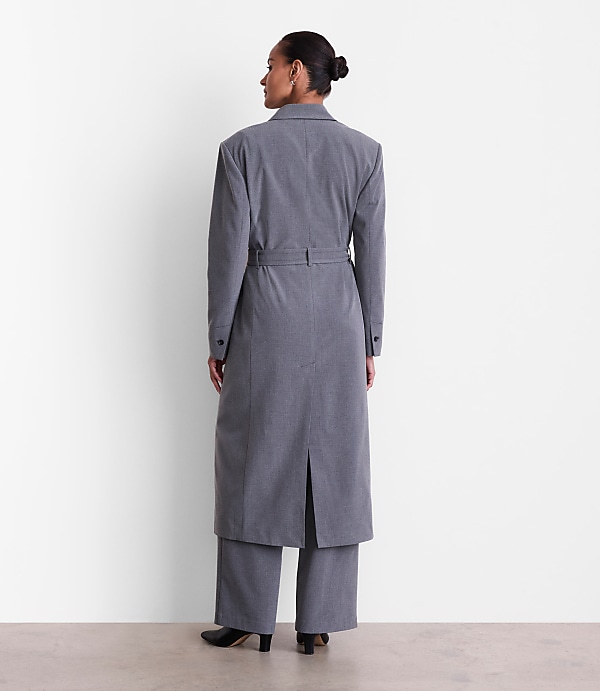 LOFT Versa Seasonless Stretch Belted Coat in Heather