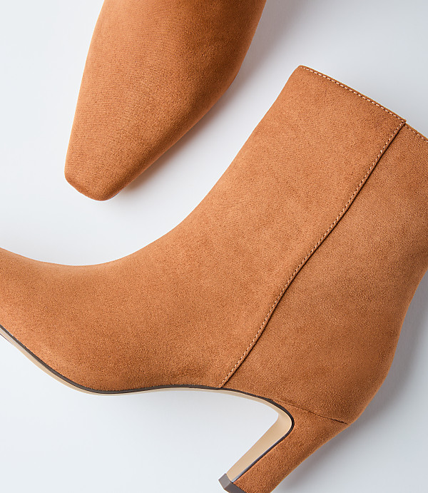 Faux Suede Elongated Booties