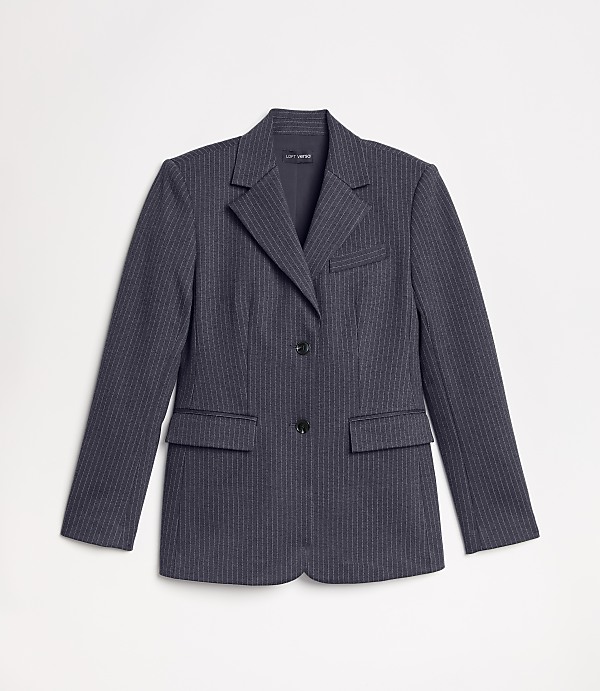 LOFT Versa Ponte Blazer in Pinstripe