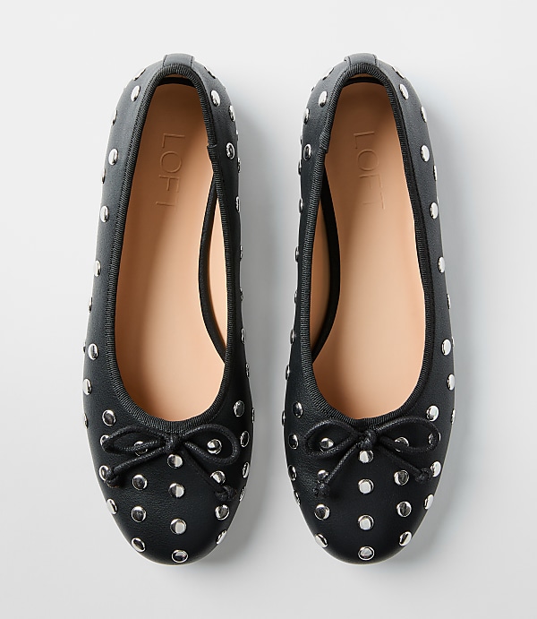 Studded Ballet Flats