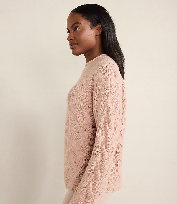 Haven Well Within Cashmere Cable Roll Neck Sweater