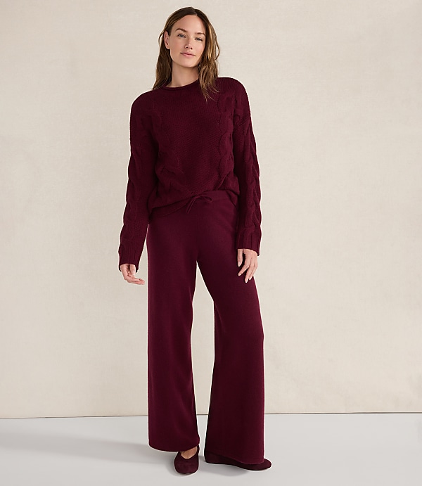 Haven Well Within Cashmere Cable Roll Neck Sweater