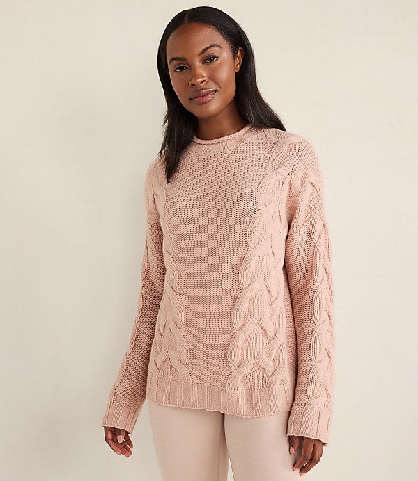 Haven Well Within Cashmere Cable Roll Neck Sweater