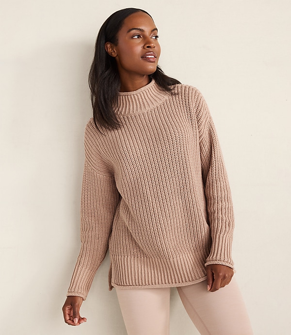 Haven Well Within Organic Cotton Roll Neck Sweater