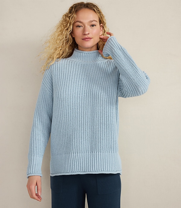 Haven Well Within Organic Cotton Roll Neck Sweater