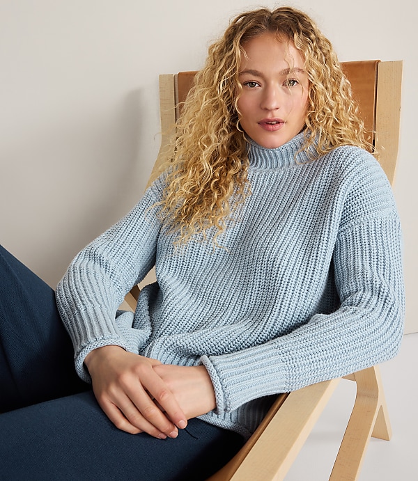 Haven Well Within Organic Cotton Roll Neck Sweater
