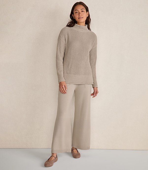 Haven Well Within Organic Cotton Roll Neck Sweater