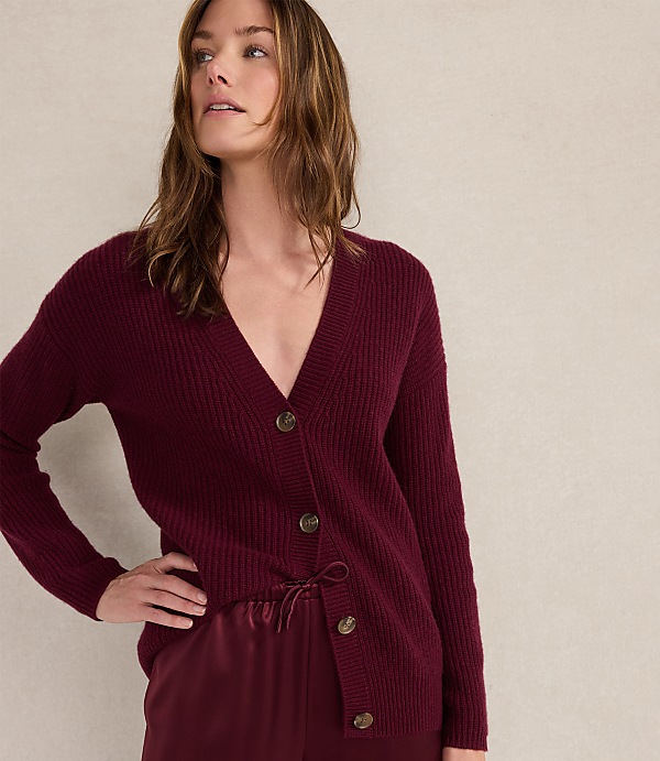 Haven Well Within Cashmere Shaker Stitch Cardigan