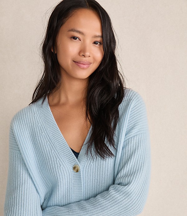 Haven Well Within Cashmere Shaker Stitch Cardigan