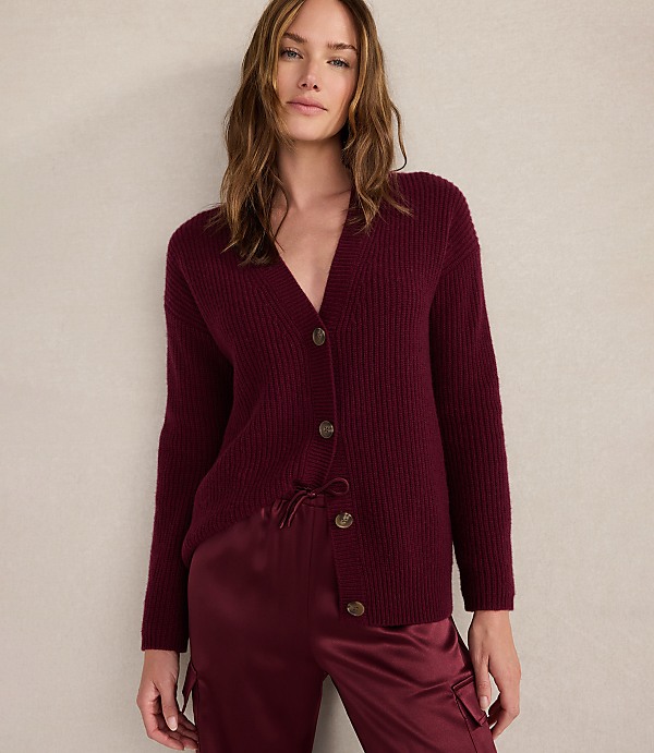 Haven Well Within Cashmere Shaker Stitch Cardigan