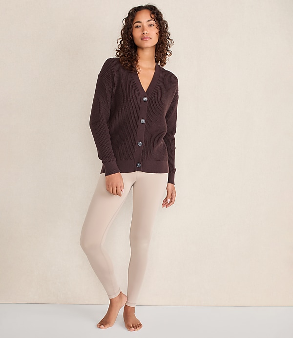 Haven Well Within Organic Cotton Shaker Stitch Cardigan