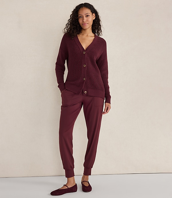 Haven Well Within Organic Cotton Shaker Stitch Cardigan