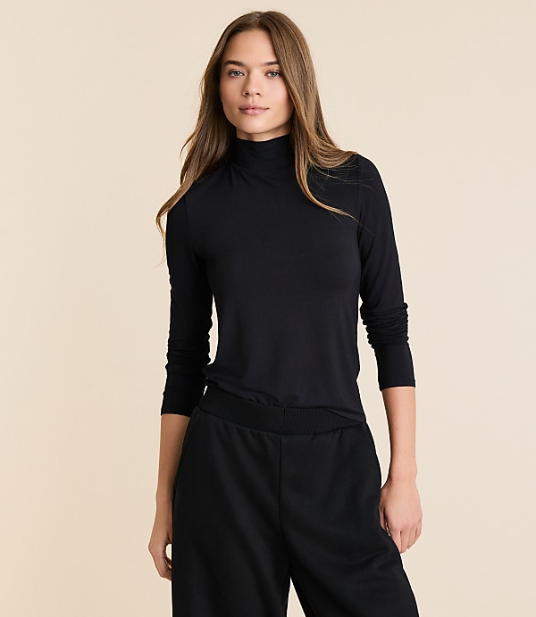 Lou & Grey Essential Modal Turtleneck Top